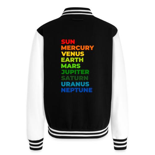 Color the solar system - Unisex College Sweat Jacket