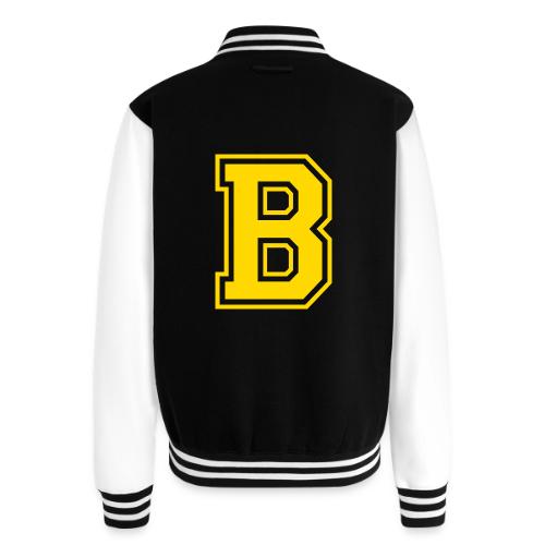 Letter B – Capital Athletic Alphabet Monogram - Unisex College Sweat Jacket