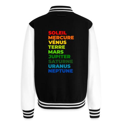 Solar System in Color - Unisex College Sweat Jacket