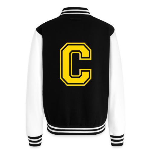 Letter C – Capital Athletic Alphabet Monogram - Unisex College Sweat Jacket