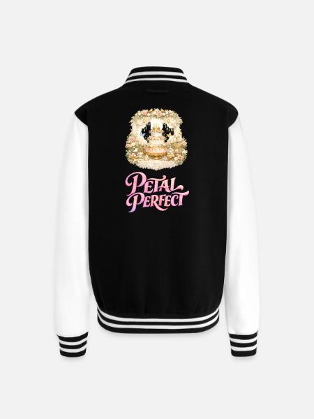 Petal Perfect Cake Scene - Unisex College Sweat Jacket - black/white