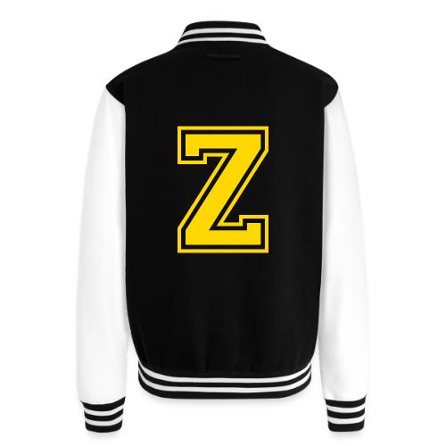 Letter Z – Capital Athletic Alphabet Monogram - Unisex College Sweat Jacket