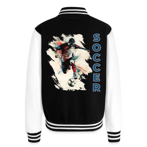Soccer Power Move - Unisex College Sweat Jacket
