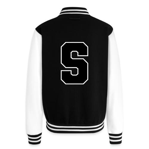 Varsity Letter S Collegiate Alphabet Art - Unisex College Sweat Jacket
