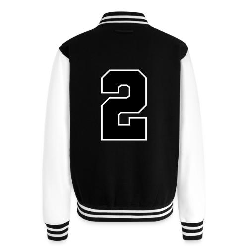 Varsity Number 2 Sports Design - Unisex College Sweat Jacket