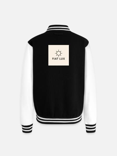 Fiat Lux Sun Emblem - Unisex College Sweat Jacket - black/white