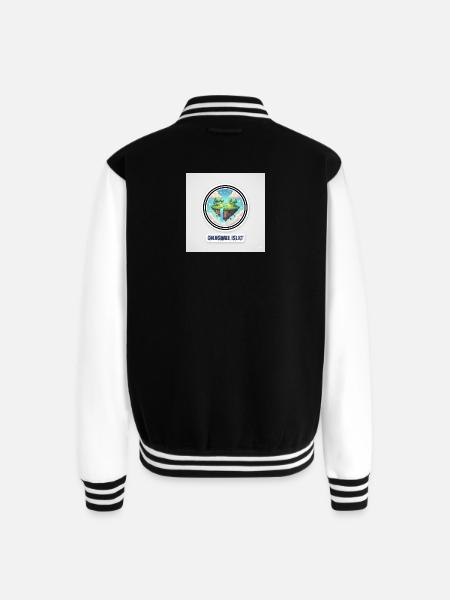 Celestial Islet - Unisex College Sweat Jacket - black/white