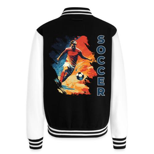 Soccer Action Pulse - Unisex College Sweat Jacket