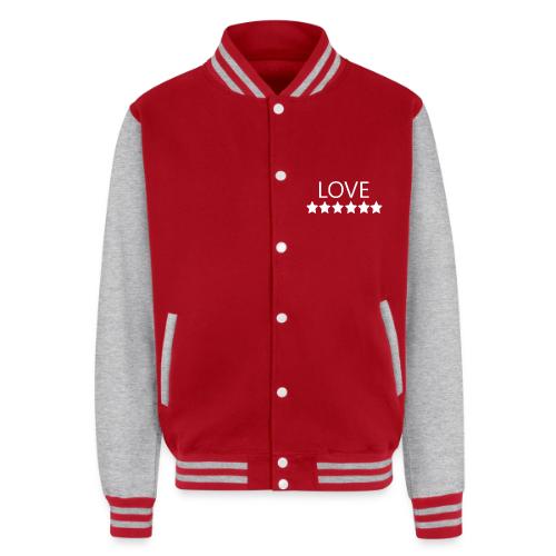 LOVE (White font) - Unisex College Sweat Jacket