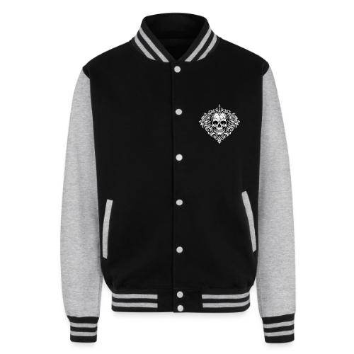 Gothic Filigree Skull - Unisex College Sweat Jacket