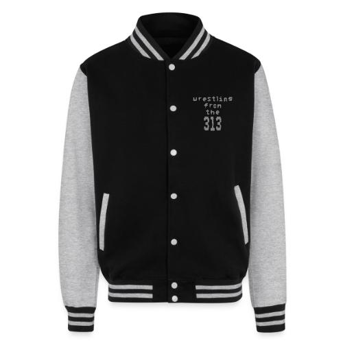 Wrestling from the 313 (Grey) - Unisex College Sweat Jacket
