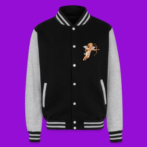 Cupid with twohearts set - Unisex College Sweat Jacket