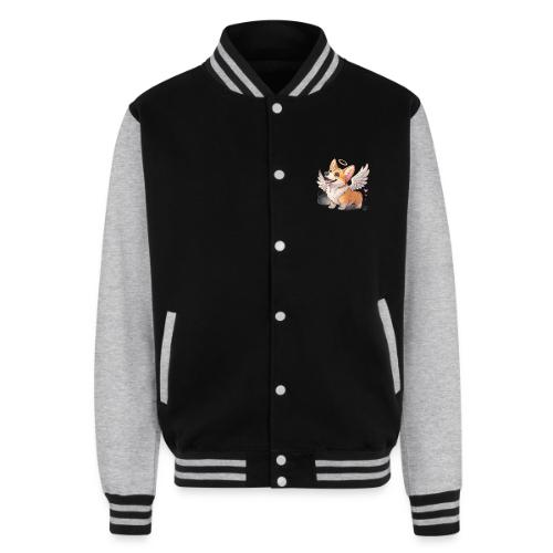 Angel Wings Corgi - Unisex College Sweat Jacket