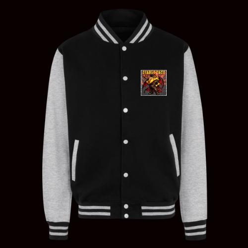 The Diablo Taco Spicy Demon Character - Unisex College Sweat Jacket
