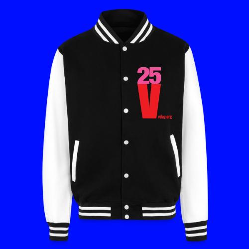 V25 pinkred webaddres tote - Unisex College Sweat Jacket