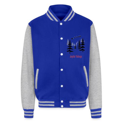 Joyful Tidings Christmas T-Shirt - Unisex College Sweat Jacket