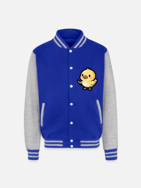 Ducky Defender - Unisex College Sweat Jacket - royal/heather grey