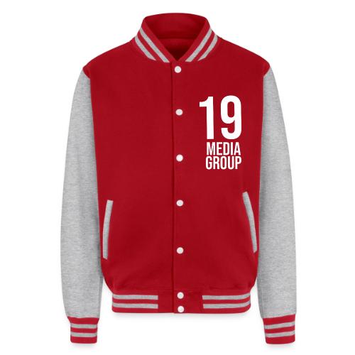 19 Media Group Logo - Unisex College Sweat Jacket