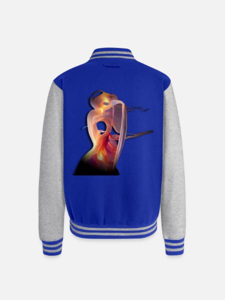 The Phantom Rhapsody - Unisex College Sweat Jacket - royal/heather grey