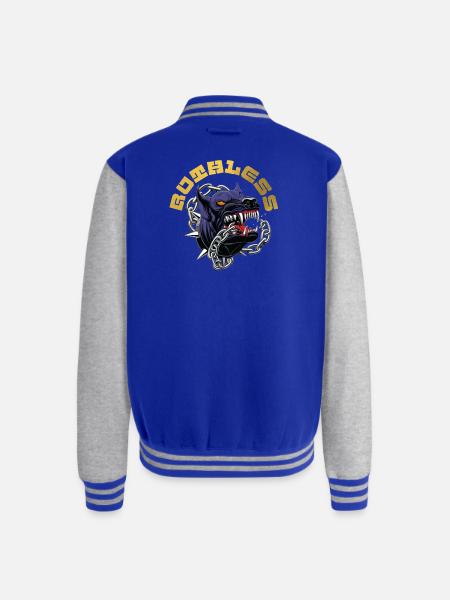 RUTHLESS - Unisex College Sweat Jacket - royal/heather grey