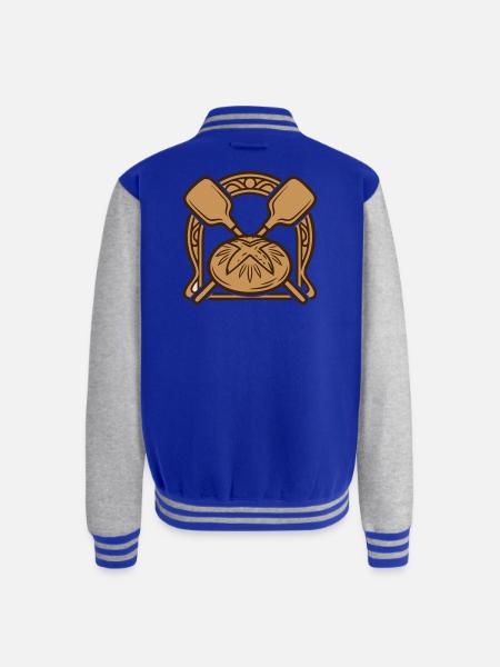Bakers Peel Bread Crest - Unisex College Sweat Jacket - royal/heather grey