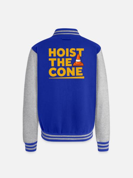 Hoist The Cone - Unisex College Sweat Jacket - royal/heather grey