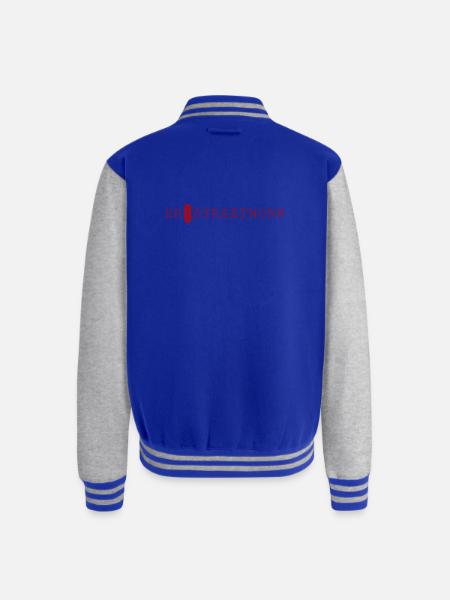 HR Streetwork Urban Glyph - Unisex College Sweat Jacket - royal/heather grey