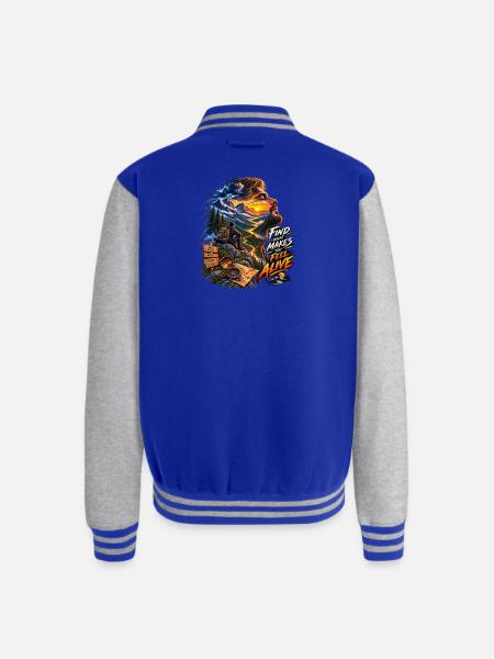 Feel Alive Summit Adventure - Unisex College Sweat Jacket - royal/heather grey