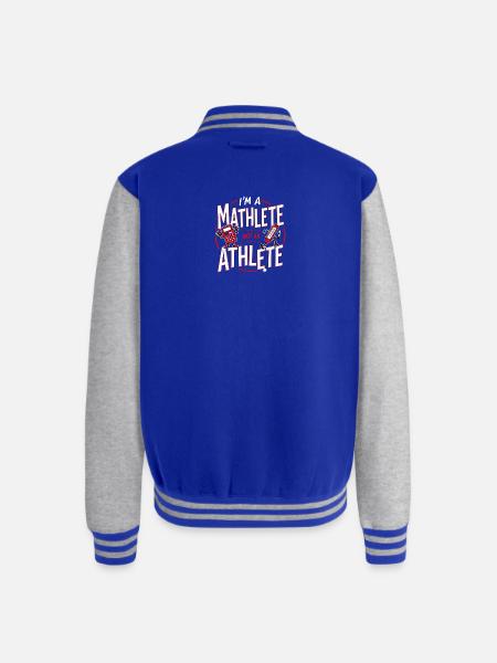Maths Enthousiaste fanny design - Unisex College Sweat Jacket - royal/heather grey