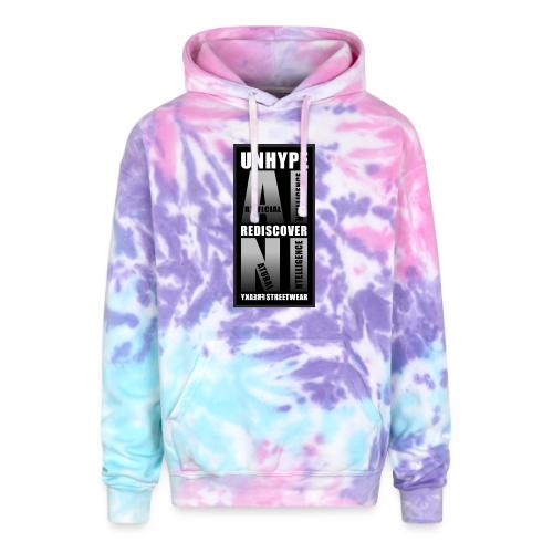 Unhype AI Rediscover NI - Adult Tie Dye Hoodie