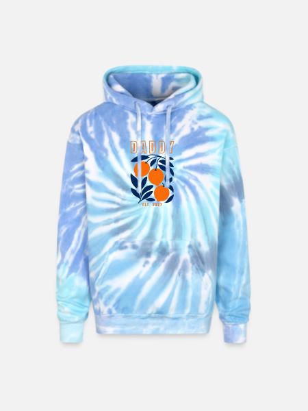 Daddy 2027 - Adult Tie Dye Hoodie - blue lagoon