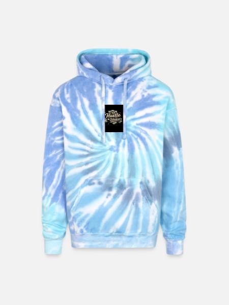 Motivational & Comfy Tee - Adult Tie Dye Hoodie - blue lagoon
