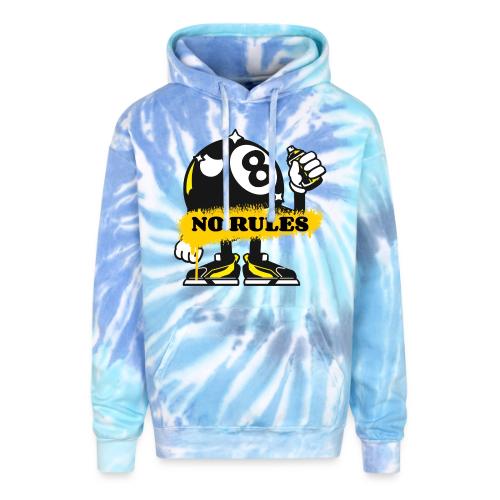 No Rules 8 Ball - Adult Tie Dye Hoodie