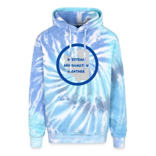 Western Washington Weather Logo - Adult Tie Dye Hoodie