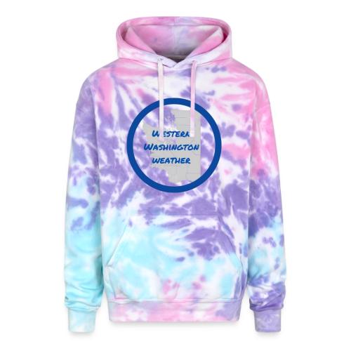 Western Washington Weather Logo - Adult Tie Dye Hoodie