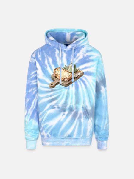 Toast & Tea - Adult Tie Dye Hoodie - blue lagoon