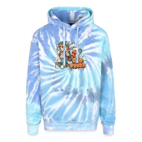 Red Panda Street Graffiti Vibes - Adult Tie Dye Hoodie
