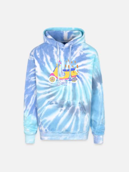 The_Bests_Are_Yet_To_Come - Adult Tie Dye Hoodie - blue lagoon