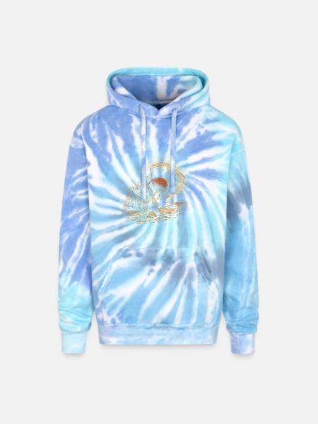 Tarantula Owner - Adult Tie Dye Hoodie - blue lagoon