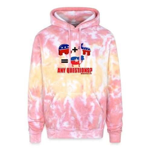 Any Questions - Sheep - Adult Tie Dye Hoodie