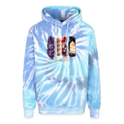Spooky Cute Halloween Treats Art - Adult Tie Dye Hoodie