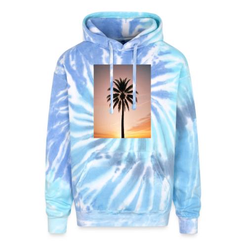 palm peace - Adult Tie Dye Hoodie