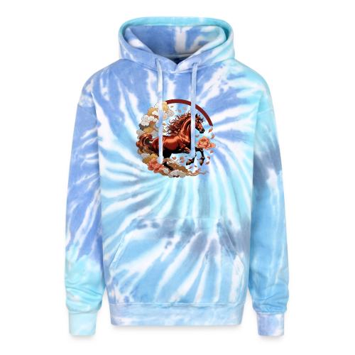 Year of the Horse T Shirt, Lunar New Year Gift - Adult Tie Dye Hoodie
