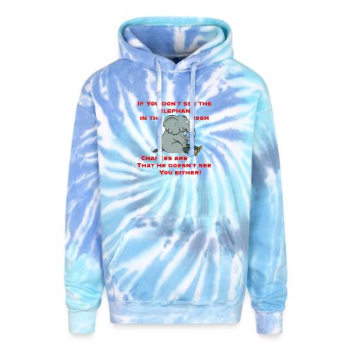 Elephant in the Room Meme - Adult Tie Dye Hoodie
