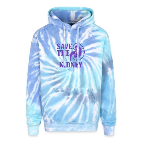 Save the kidney - Adult Tie Dye Hoodie