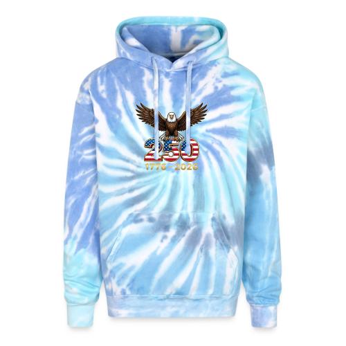 Eagle 250th Anniversary 1776-2026 - Adult Tie Dye Hoodie