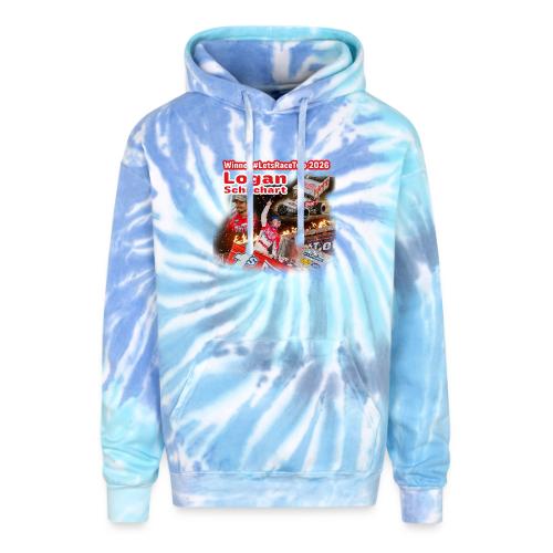 Logan Schuchart #LetsRaceTwo Winner - Adult Tie Dye Hoodie