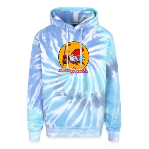 Hornets FUll_on red - Adult Tie Dye Hoodie