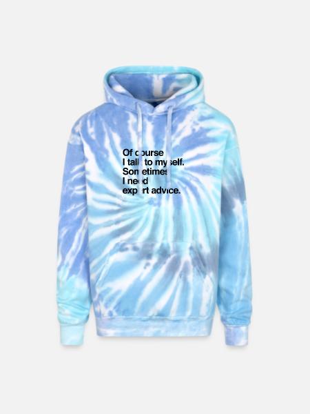 Expert advice - Adult Tie Dye Hoodie - blue lagoon