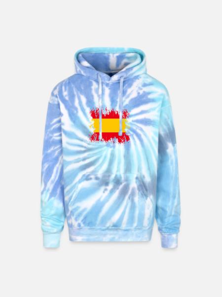 Espana Spain - Adult Tie Dye Hoodie - blue lagoon